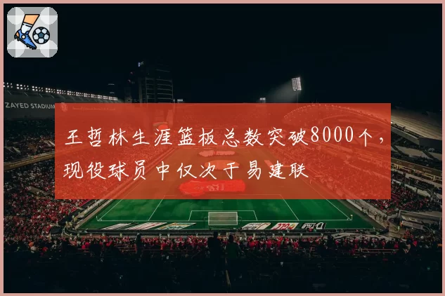 王哲林生涯篮板总数突破8000个，现役球员中仅次于易建联