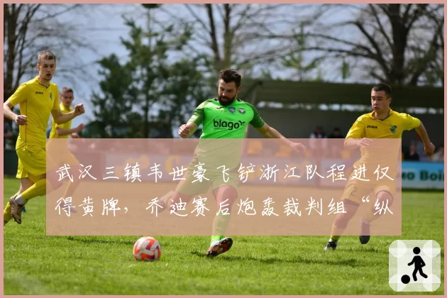 武汉三镇韦世豪飞铲浙江队程进仅得黄牌,乔迪赛后炮轰裁判组“纵容暴力”
